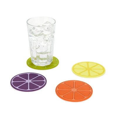 Fruit Party coasters 4 coasters