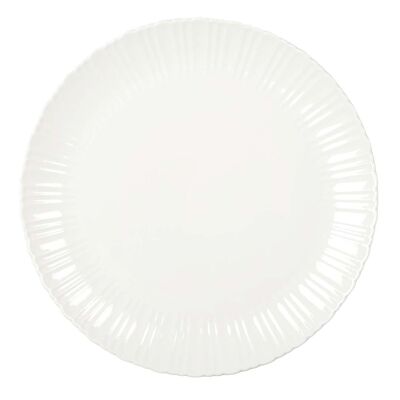 FLORA 31 WHITE PRESENTATION PLATE.8X31.8X2.7CM