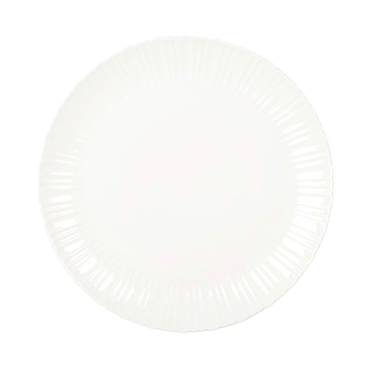 Assiette de présentation blanche Flora 31.8x31.8x2.7cm