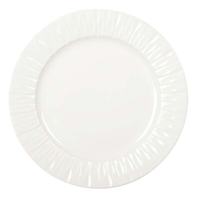 ASSIETTE DE PRESENTATION BLANCHE LILIA 30.4X30.4X3CM