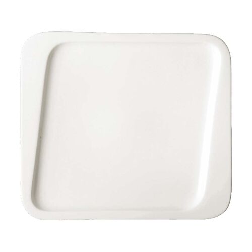 ASSIETTE PLATE BLANCHE ANNA 25.5X22.6X2.1CM