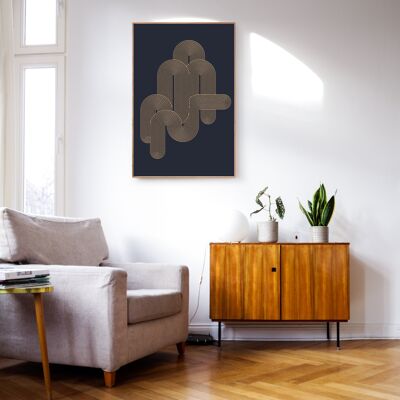 Wooden wall decoration Relief painting Made in France Ethical Illustration