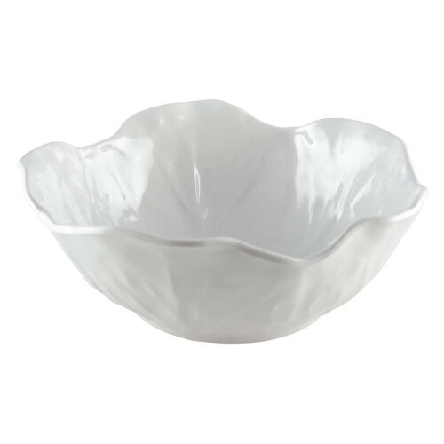 SALADIER BLANC EN MELAMINE 26X26X8CM