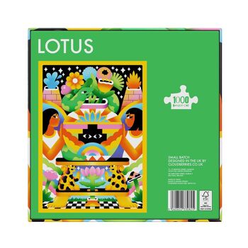 Puzzles 1000 pièces – Lotus – Puzzle premium à coupe aléatoire pour adultes – Petit lot par Cloudberries 5