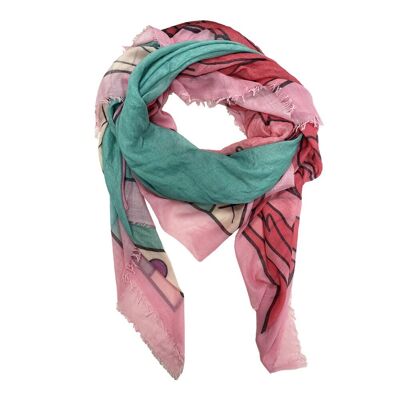 Digital print scarf - Paulina