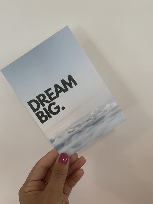 Dream big - postkarte