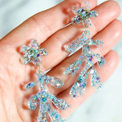 Ice blue Palmy earrings