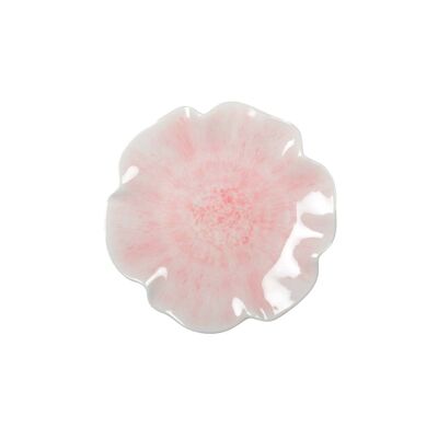 PLATO POSTRE MELAMINA ROSA 23X23X2CM