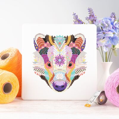 Mandala Badger Cross Stitch Sewing Craft Kit