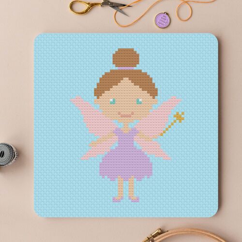 Fairy Counted Cross Stitch Sewing Craft Kit for Children