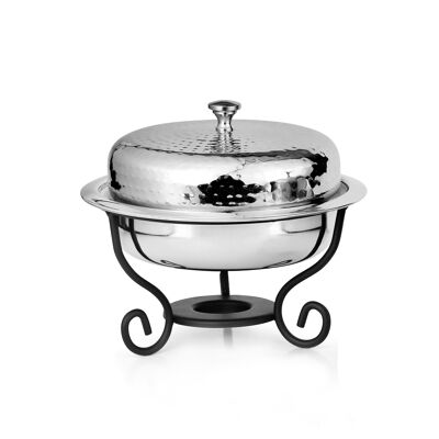 CHAFING DISH ROUND HAMMERED 1L