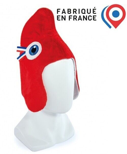 Kit supporter chapeau Phryge JO Paris 2024 - Taille M - Adulte - Fabriqué en France