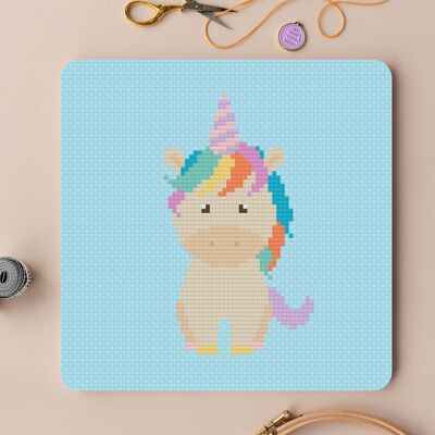 Unicorn Counted Cross Stitch Sewing Craft Kit for Children