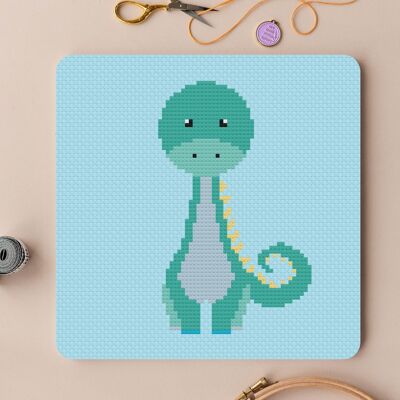 Dinosaur Counted Cross Stitch Sewing Craft Kit for Children