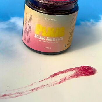 Pixie Star Martini Pink Face Mask Jelly - Pour une peau éclatante naturelle - 120 ml x10 4