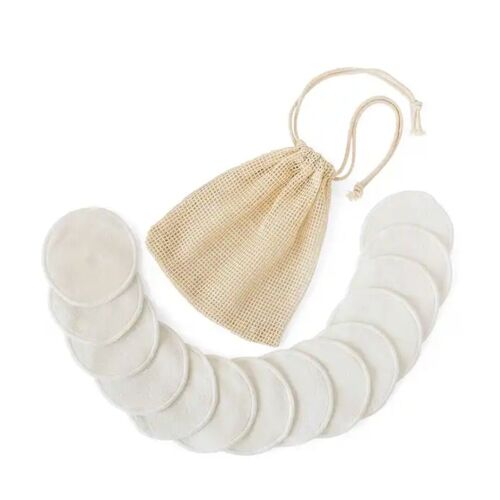 12 p/c Bamboo Cotton Makeup Remover Pad Set x10