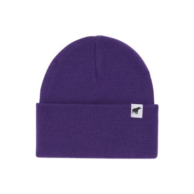 purple Tag Beanie