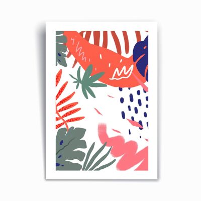 Plantas de la selva - Impresión de arte