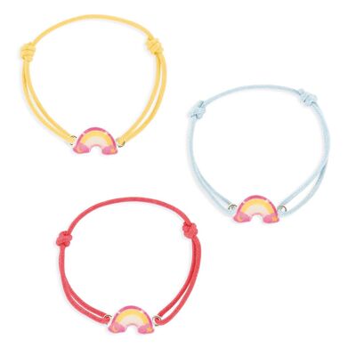 Children's jewelry for girls - Rainbow lace bracelet