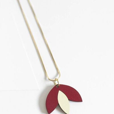 Petal flower necklace | Modern Geometric Necklace | long necklace