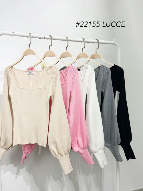 Pull à manches bouffantes -  22155