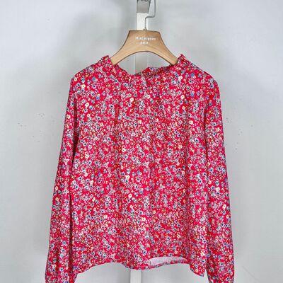 Liberty floral top with long sleeves for girls