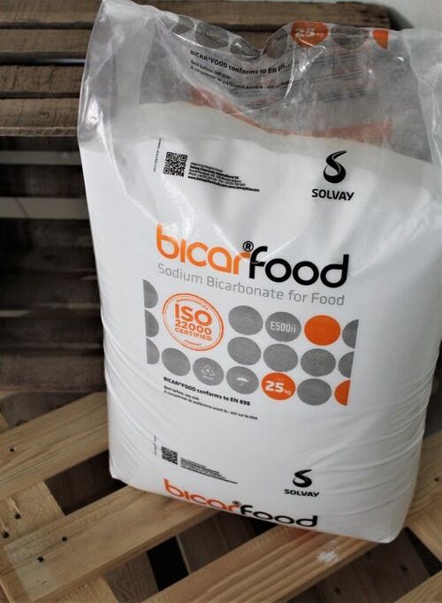 Bicarbonate de soude alimentaire - 25kg - Granulométrie fine (130-270 μm)