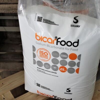 Bicarbonato di sodio alimentare - 25 kg - Granulometria fine (130-270 μm)