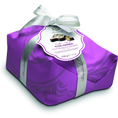 Artisan Colomba wrapped in 750 grams of strawberry and black cherries