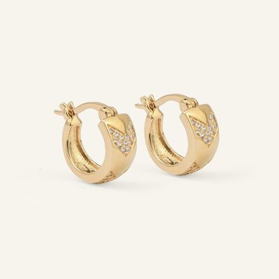 Vanessa mini hoop earrings