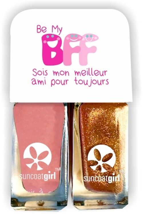 BFF Cuties Duo de vernis Orange + orange pailleté