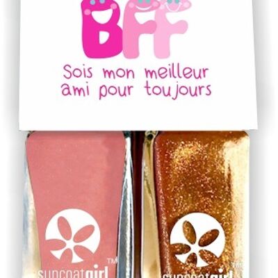 BFF Cuties Orange + glitter orange nail polish duo