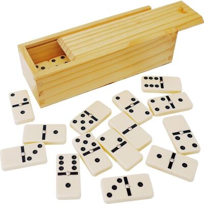 Scatola di legno per domino con perno