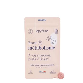 BOOST METABOLISME - COMPRIMÉS À CROQUER - 1 MOIS DE CURE - 1 comprimé / jour 3