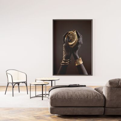 Poster fotografico artistico Nero e oro 2