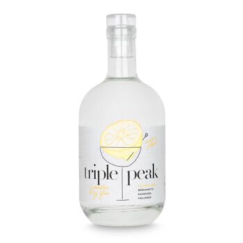 Gin Triple Peak étiquette jaune 3