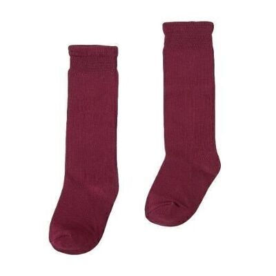 Kastanienbraune mittelgroße College-Socken