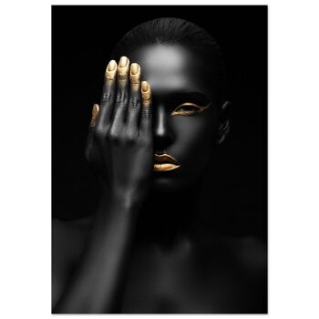 Affiche photo artistique Women Black and Gold 11 2