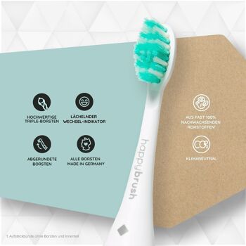 Têtes de brosse Eco VIBE 3 | menthe blanche 2