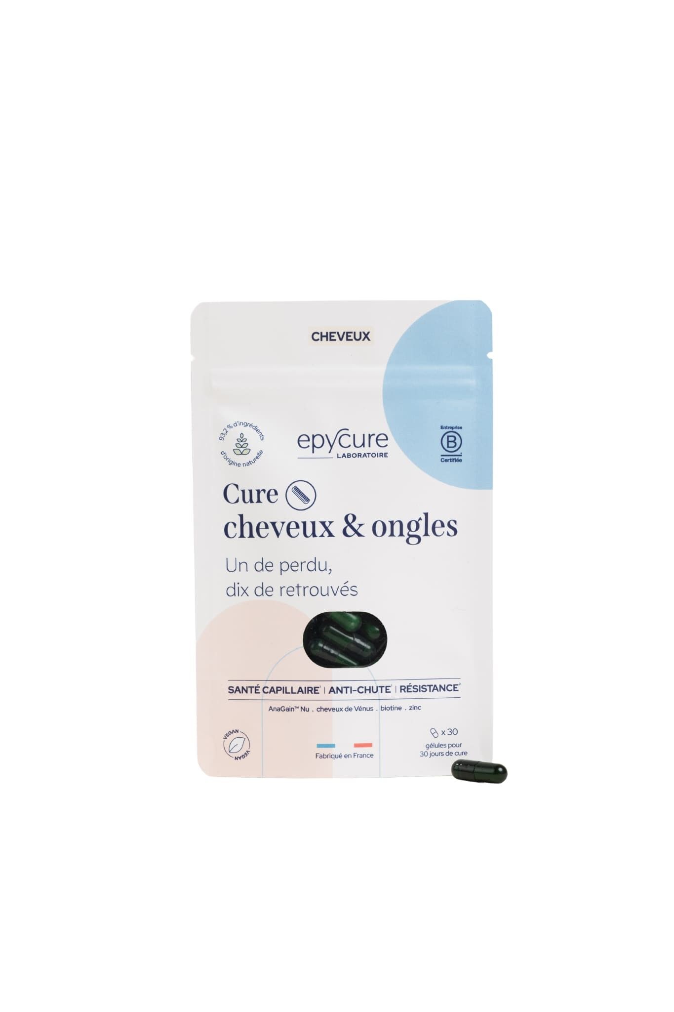 HAIR & NAIL TREATMENT - 1 MONTH - The anti-hair loss reflex that preserves hair health.