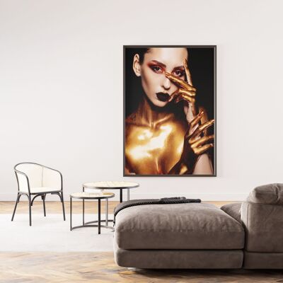 Artistic photo poster Women Black and Gold 16