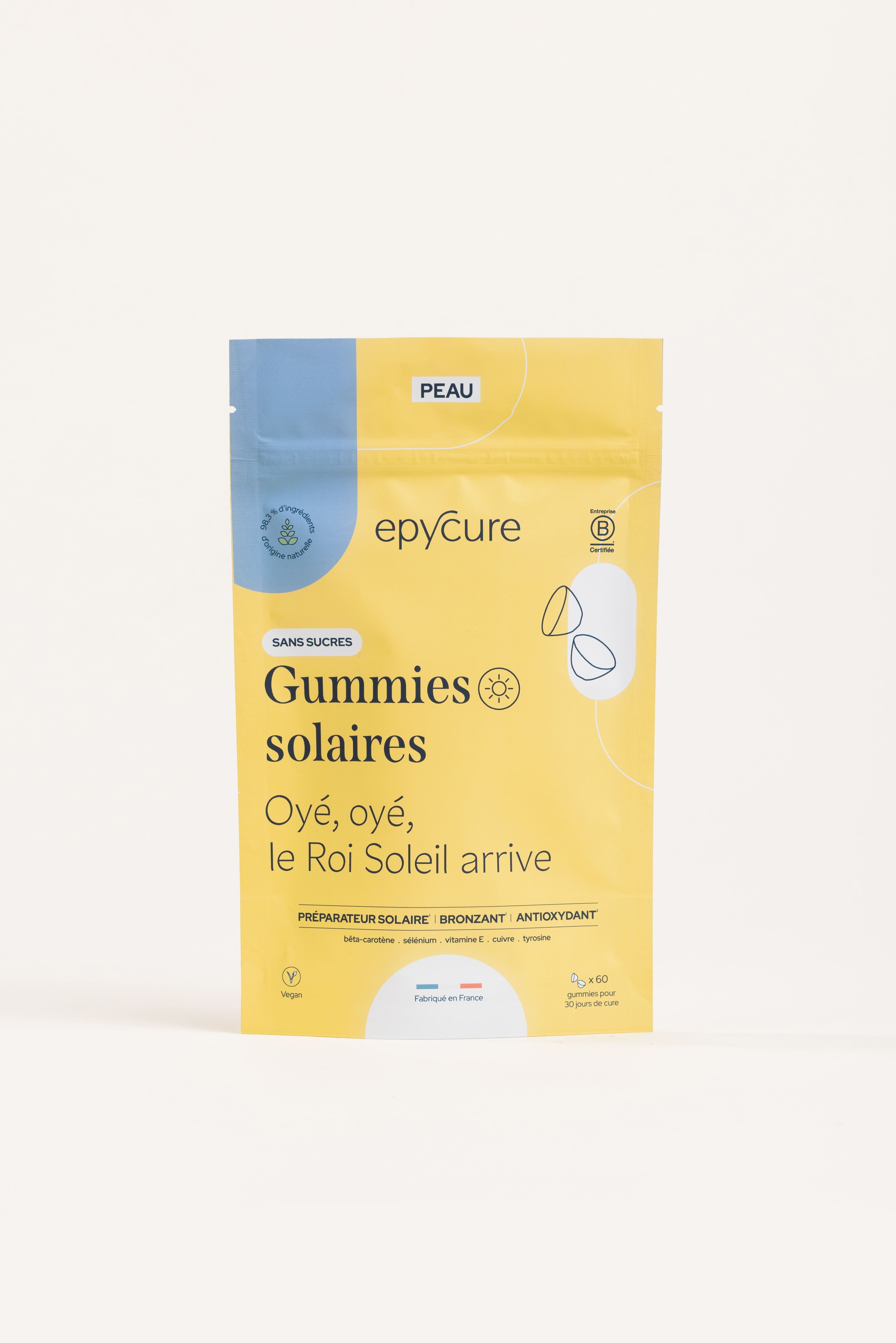 GOMITAS SOLARES SIN AZÚCAR - TRATAMIENTO 1 MES - El producto imprescindible del verano para preparar la piel para el sol y potenciar el bronceado.