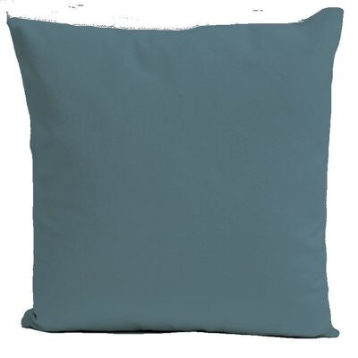 Cuscino quadrato in velluto grigio blu