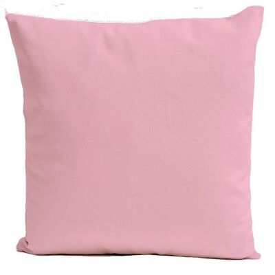 Square barbie pink velvet cushion