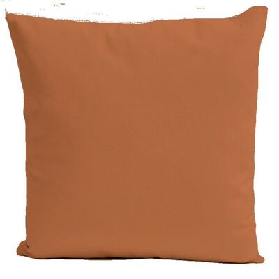 Cuscino quadrato in velluto arancione speziato