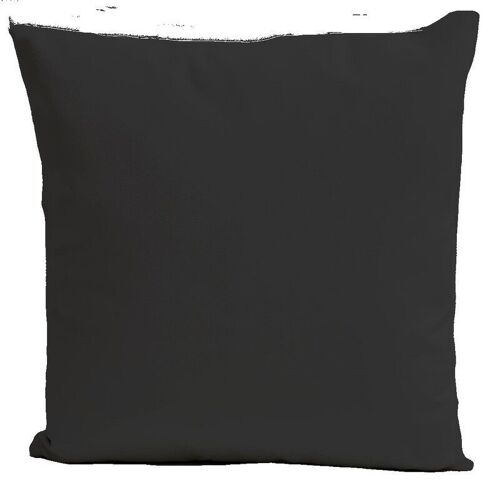 Coussin velours gris foncé carré