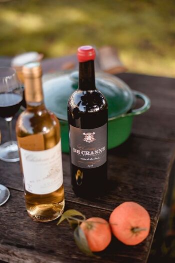 Vin Rouge Bio Côtes de Bordeaux 2018 "Château de Cranne" avec Cire 2