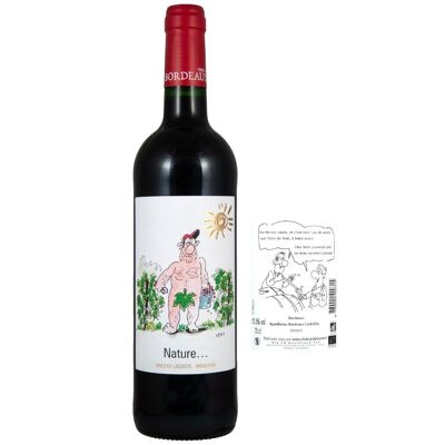 Bio-Bordeaux-Rotwein ohne Zusatz von Sulfiten 2021 „Nature“