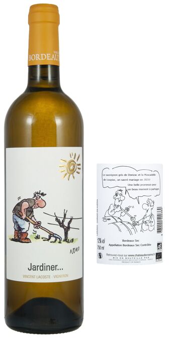 Vin Blanc sec Bio Bordeaux 2022 "Jardiner" 2