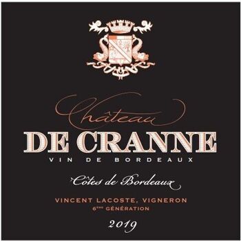 Vin Rouge Bio Côtes de Bordeaux 2018 "Château de Cranne" 3